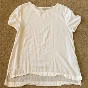 White H&M Short Sleeve Blouse